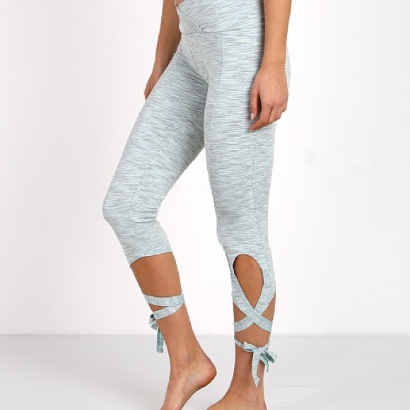 Onzie Yoga Ballerina Mint Heather Leggings - Picture 2 of 7